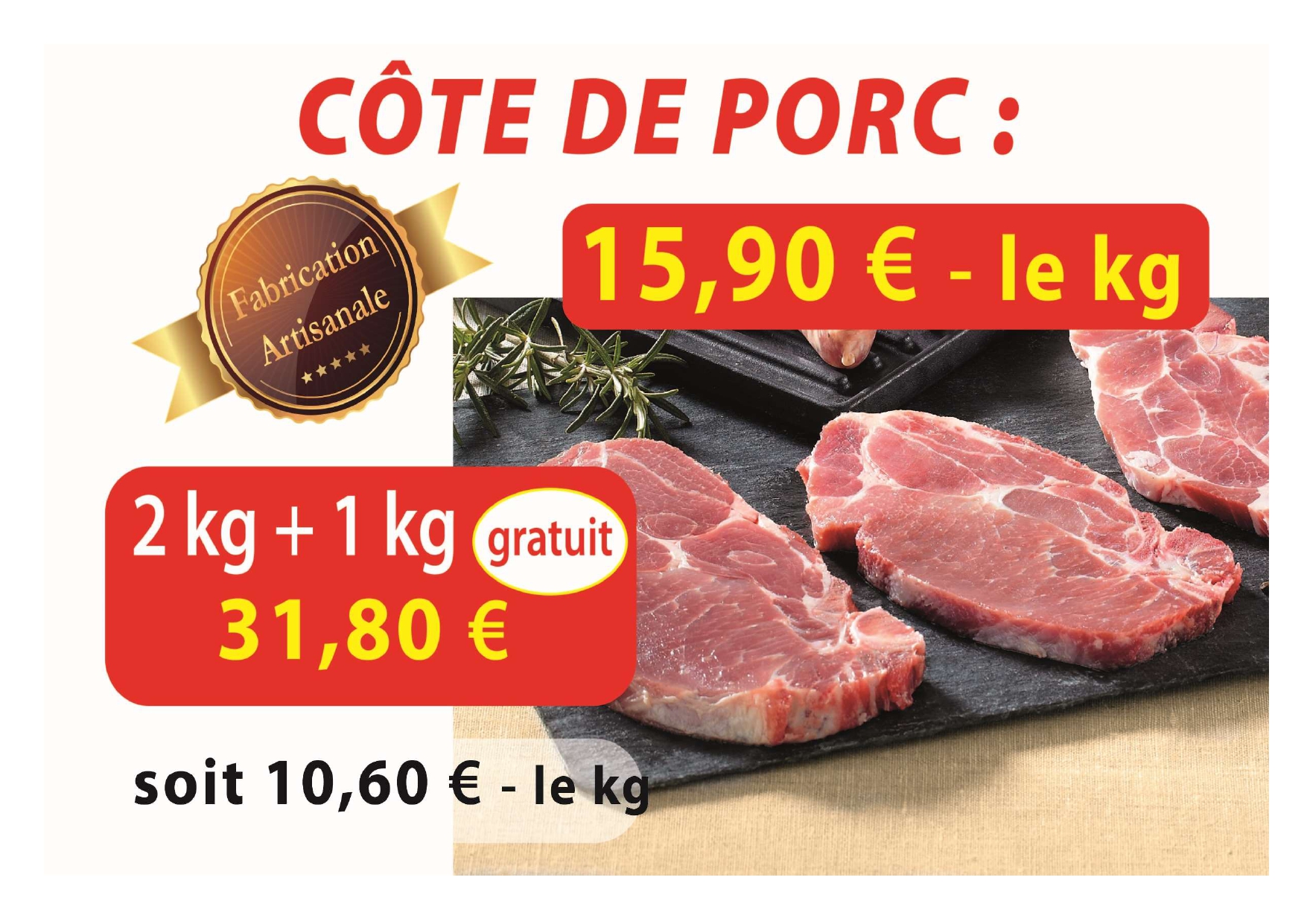 Cote de porc